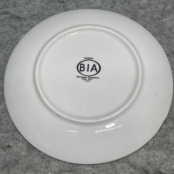 VTG Wine Label BIA Cordon Bleu Porcelain 6.75” Appetizer Plates Set of 5 Vino - Picture 9 of 12